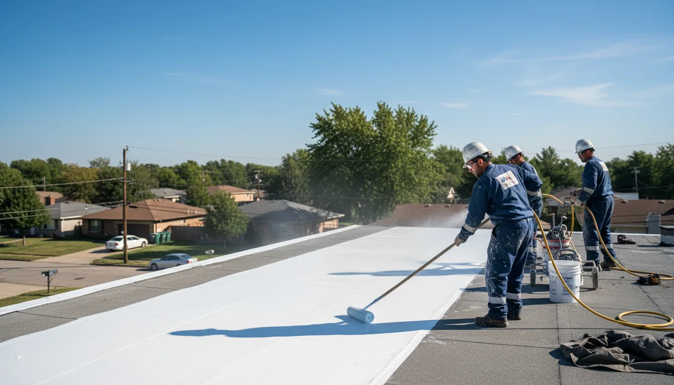 Commercial roof coating in Story City, IA near me